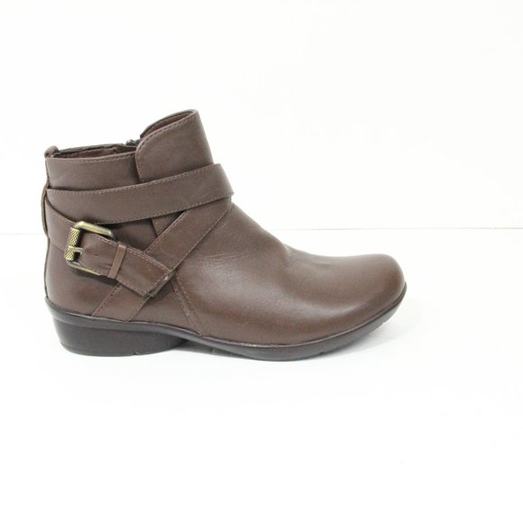 Naturalizer Cassandra Bootie Brown Leather Boots Women sz 5 - Picture 1 of 7